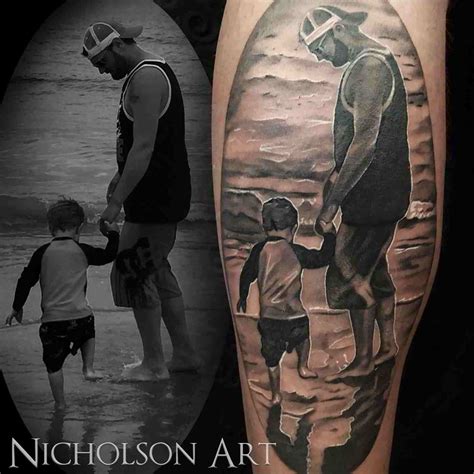 tatuajes de padre e hijo|Tatuajes hombres papa e hijo